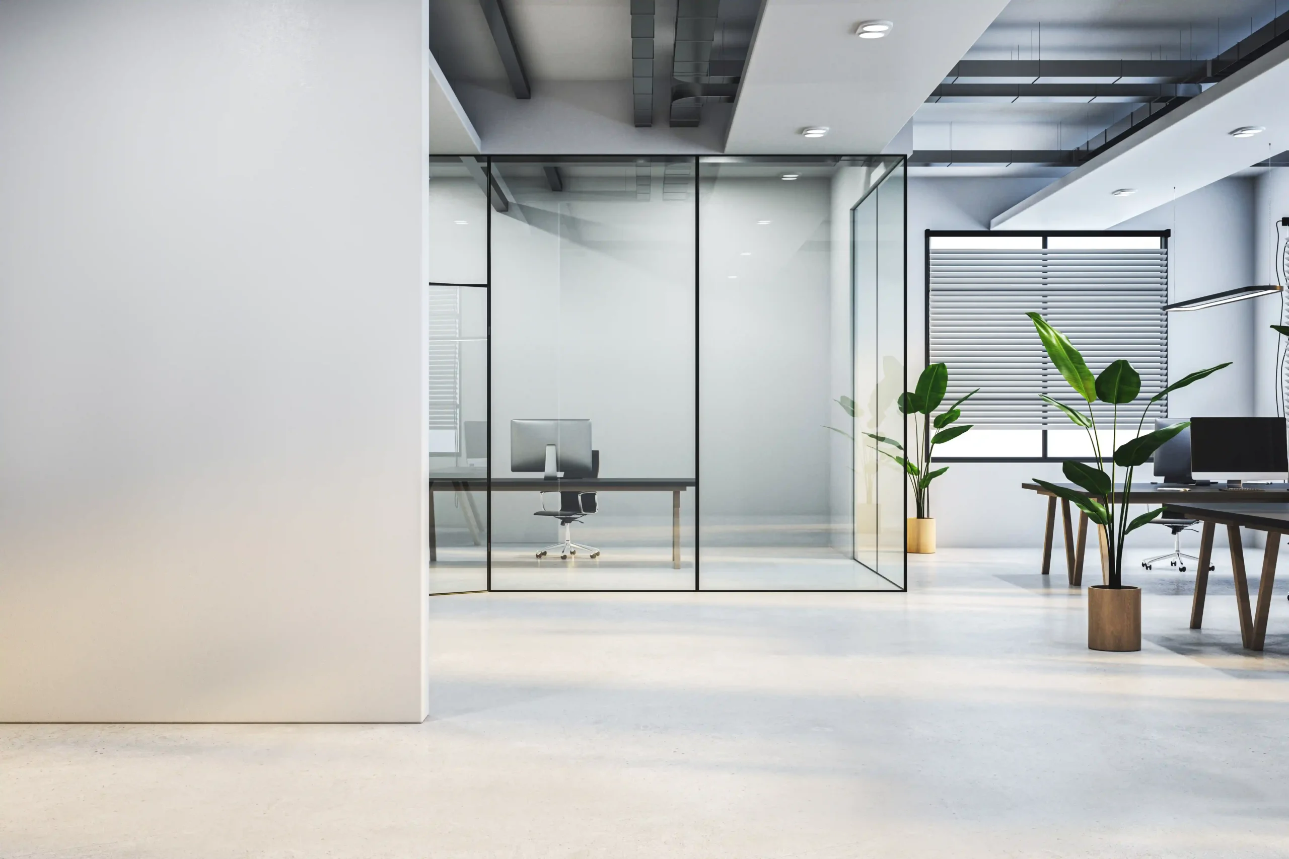 Modern office interior painted by GoBrush Painting in Melbourne – Professional commercial painting with minimalist design