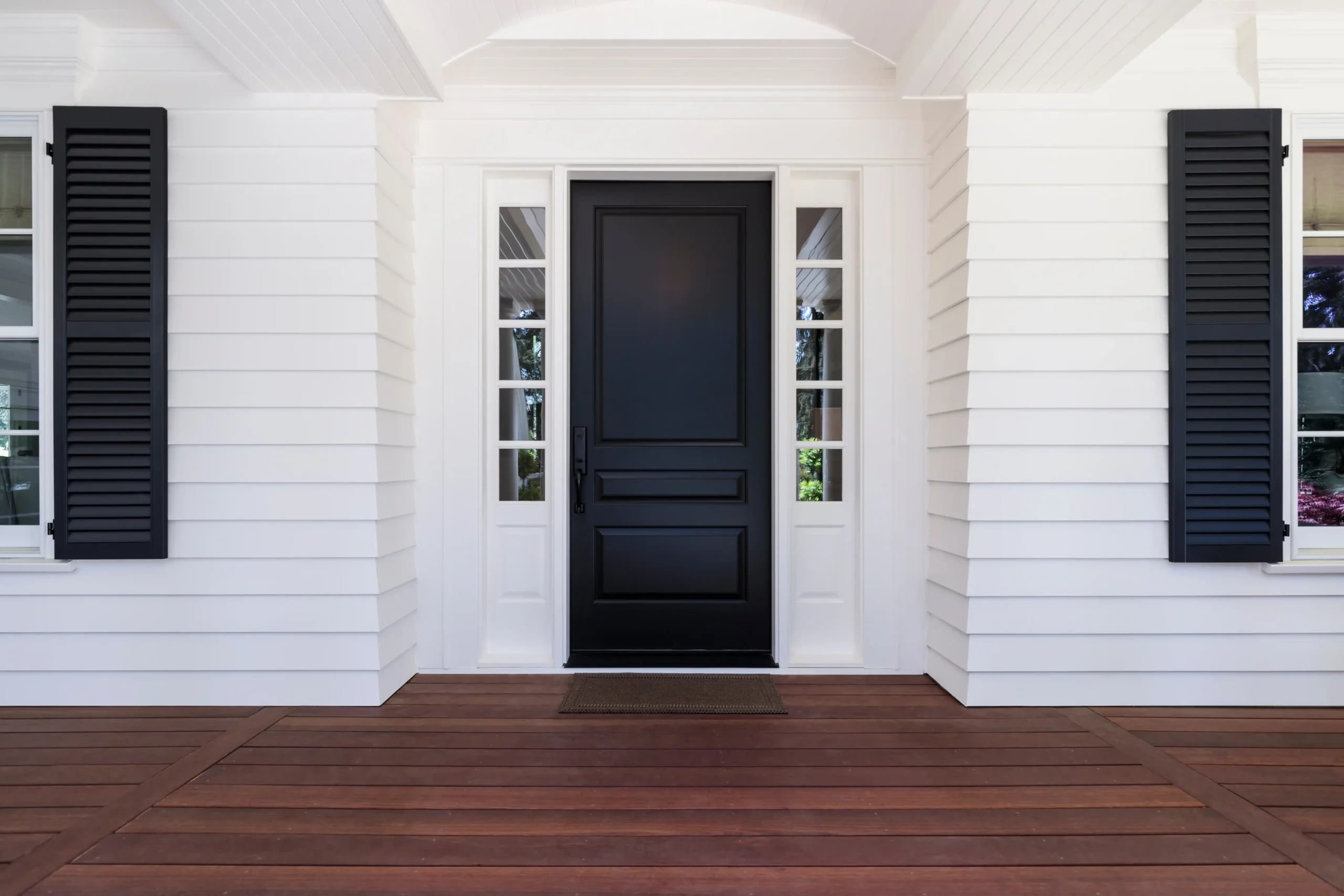 Front exterior of a Melbourne home painted by GoBrush Painting – Classic and modern exterior painting services